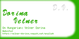 dorina velner business card